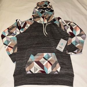 Ladies “Summit” Hooey Brown Space Dye Hoody, NWT, Medium